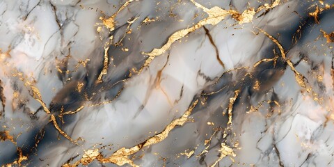 Exquisite Marble Texture with Opulent Golden Veining Luxurious Premium Background Concept