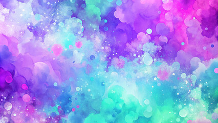 Abstract Blend of Colors with Bokeh Effect: Shades of Purple, Blue, and Pink for Aesthetic Purposes or Wallpaper.