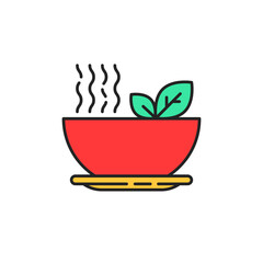 red linear cup of herbal tea or stewed fruit