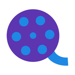 Film Roll  Flat icon