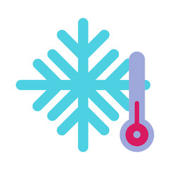 Fototapeta premium Cold Flat icon