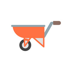 Wheelbarrow  Flat icon