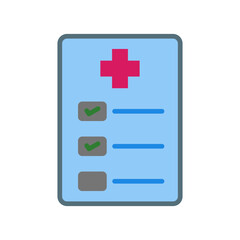 Fototapeta premium Medical Prescription Flat icon
