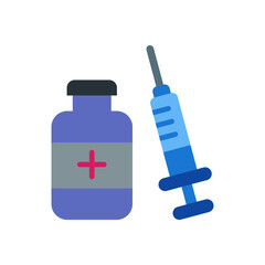 Vaccine  Flat icon