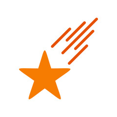 Obraz premium Shooting Star Flat icon
