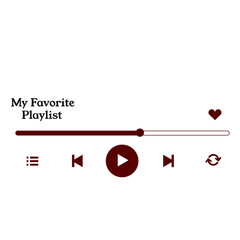 Music Player Overlay with My favorite playlist design