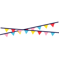 Obraz premium Bunting Festival Flag