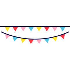 Obraz premium Bunting Festival Flag