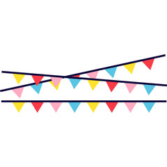 Fototapeta premium Bunting Festival Flag