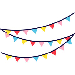 Fototapeta premium Bunting Festival Flag