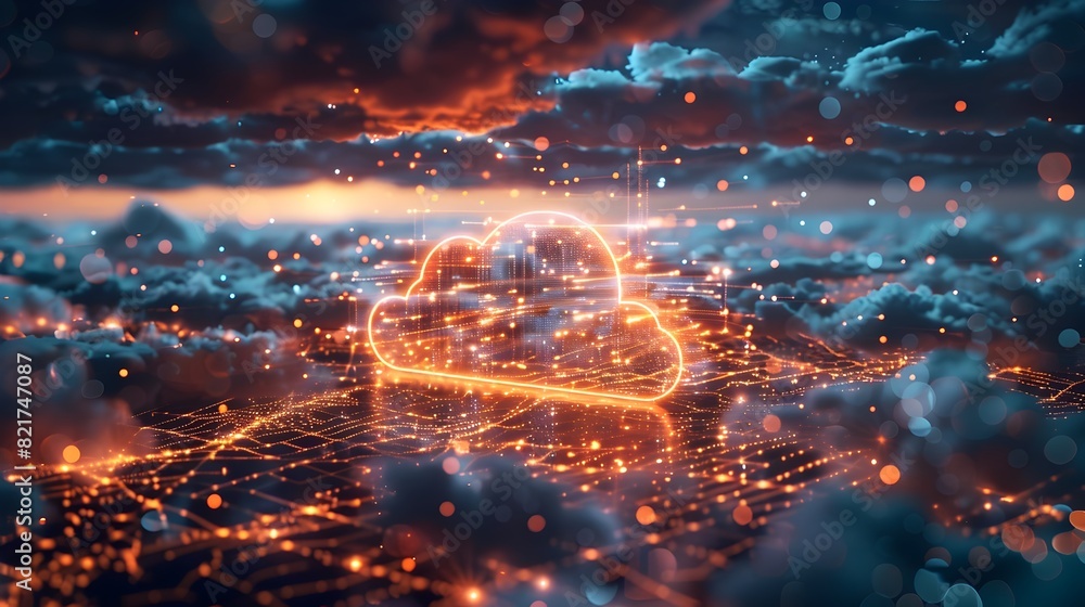 Poster streamlined global logistics network with cloud powered tracking and real time updates