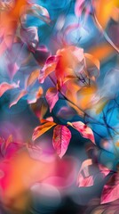 Abstract blurred background in vibrant colors