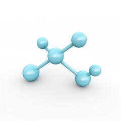 Obraz premium 3D molecular formulas of Sodium Hydroxide Lye