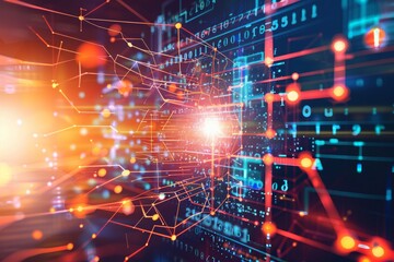 Quantum mechanics equations overlaying an image of a quantum computer