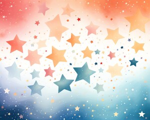 Obraz premium Star illustration flat design top view galaxy theme cartoon drawing colored pastel