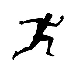 Runner silhouette vector