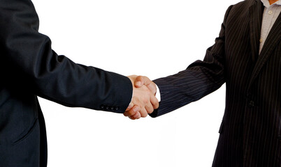 Holding hands with business partners to trust business partners, relationships to achieve future commercial and investment goals	