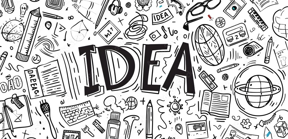 Poster workspace ideas and for creative brainstorming and innovative problem solving