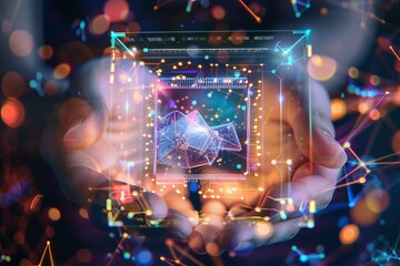 Hands holding a cooled quantum processor