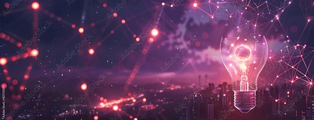 Poster innovative technological solutions ignite progress and unlock new possibilities for a transformative