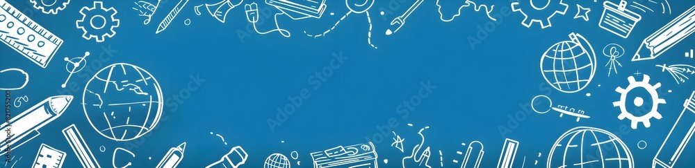 Poster conceptual of collaborative innovation and global connectivity in a technology driven world