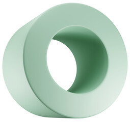 3D Render object Illustration, abstract geometric clipart