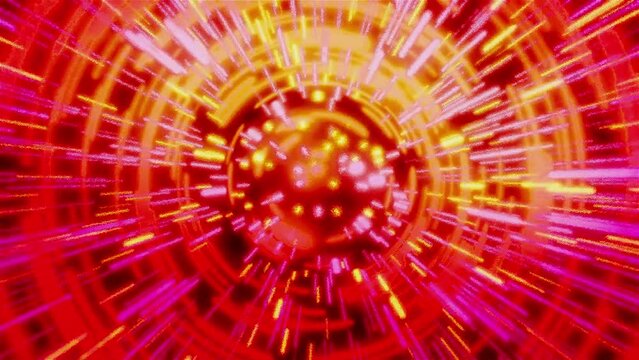 loop red and orange abstract lightspeed background