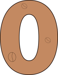 0 zero number coffee bean cafe