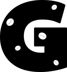 coffee bean letter g