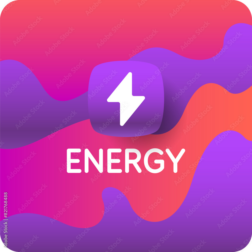 Poster abstract background in a modern trendy style. energy poster with simple flat geometric shapes. vecto