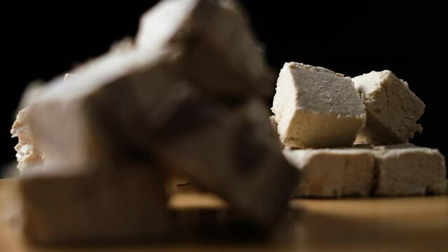 helva, a turkish sweet made of sesame paste, fa01