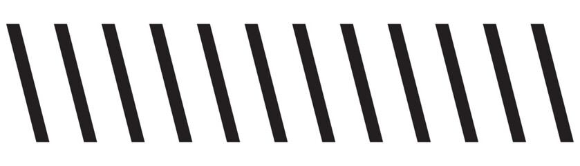 Zebra crossing icon. Crosswalk icon, sign vector. Slash outline icon collection set on white background. Vector illustration.