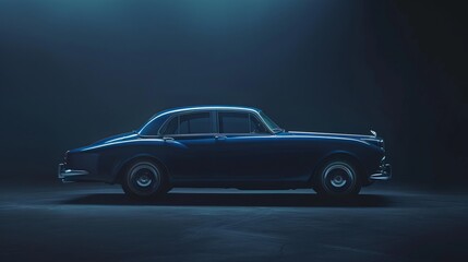 A car photographed in a studio setting
