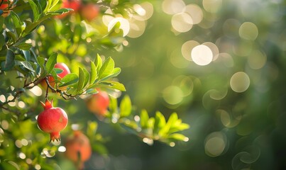small pomegranate tree, Generative AI