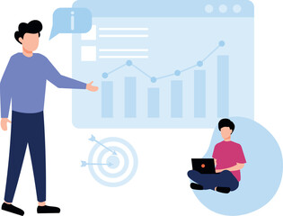 The boys are working on graph analytics.