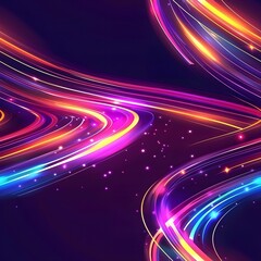 Obraz premium Abstract background with light speed lines and futuristic technology concept tile seamless pattern background