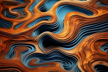 Fototapeta premium dynamic 3D abstract background in vibrant colors 