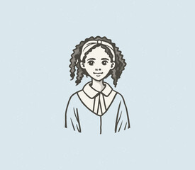 Infuse your designs with a delightfully artistic touch using our Girl Vector Illustration with Pencil Effect. Charming linework captures a whimsical, hand-drawn aesthetic with timeless appeal.