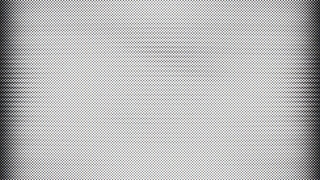 Black and white background animation with blurred shapes and halftone effect