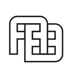 Obraz premium AB Monogram Logo, Logo Icon, Logotype