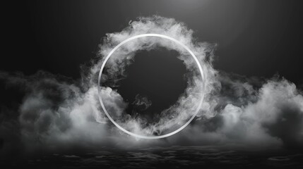 Flowmist swirls, white fog, or steam round clouds. Smoke effect from hookahs, cigarettes, or vapes.