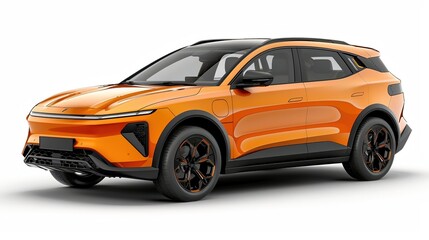 Obraz premium electric sports car , electric sports car aggressive styling