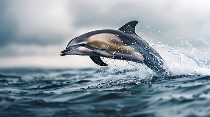 Fototapeta premium dolphins jumping , marine animals