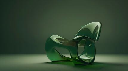 A futuristic lounge chair