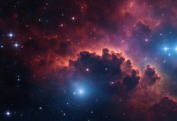 Fototapeta premium Colorful space Spiral galaxy cloud nebula. Stary night cosmos. Universe science astronomy. Generative AI