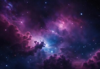 Colorful space Spiral galaxy cloud nebula. Stary night cosmos. Universe science astronomy. Generative AI