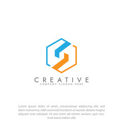 S logo design for technology companies and business consulting