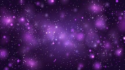 A magic purple sparkle effect is produced by flying sparks and shining particles at night. Modern based illustration of abstract glowing splatter and mist.