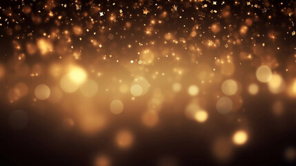 Gold sparkle splatter border. Gold Foil Frame. Gold stars random luxury sparkling confetti. Gold brush stroke on transparent background.