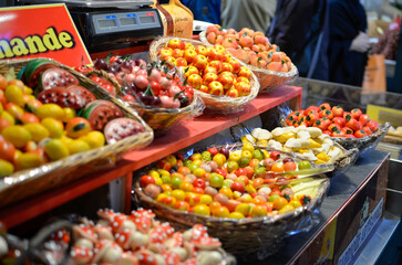 fruit and vegetables sweets and candy